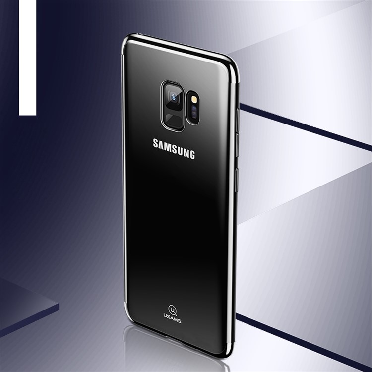 USAMS Kingdom Series Electroplated TPU Soft Case for Samsung Galaxy S9 SM-G960 - Black-1