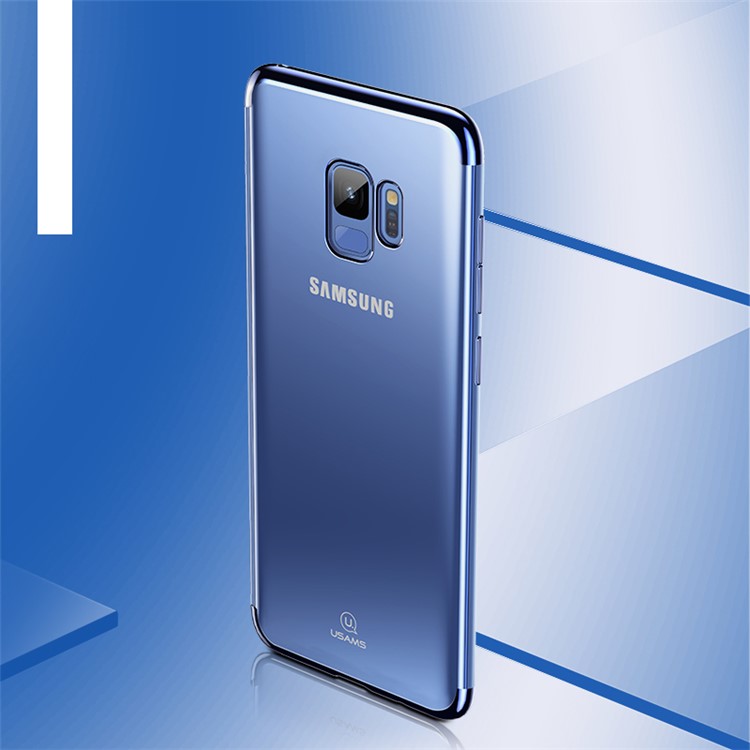 USAMS Kingdom Series Electroplated TPU Soft Cover for Samsung Galaxy S9 SM-G960 - Blue-1