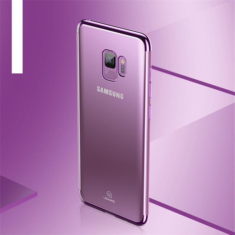 USAMS Kingdom Series Electroplated TPU Soft Shell for Samsung Galaxy S9 SM-G960 - Purple-1