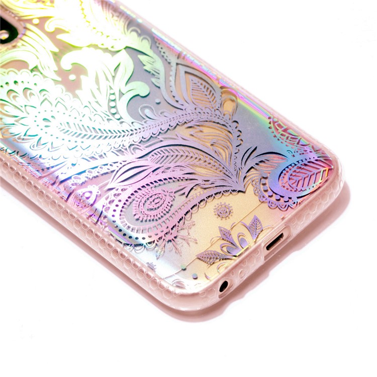 Soft Rainbow Electroplating TPU Protective Casing for Samsung Galaxy J3 (2017) EU Version / J3 Pro (2017) - Feather-4