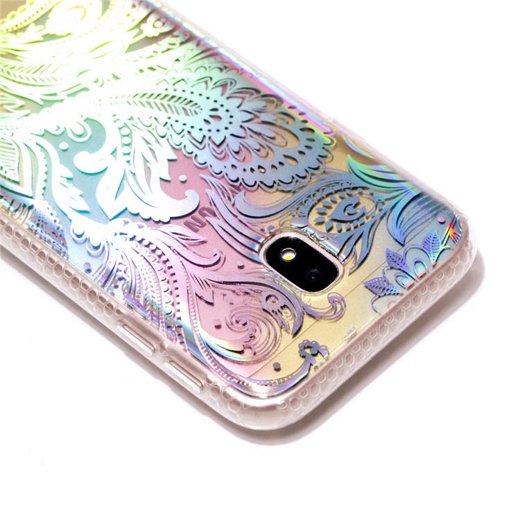 Soft Rainbow Electroplating TPU Protective Casing for Samsung Galaxy J3 (2017) EU Version / J3 Pro (2017) - Feather-5
