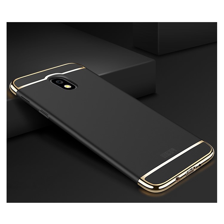 MOFI Guard Series Detachable 3-in-1 Plating Plastic Case for Samsung Galaxy J7 (2017) EU Version/J7 Pro (2017) - Black-1