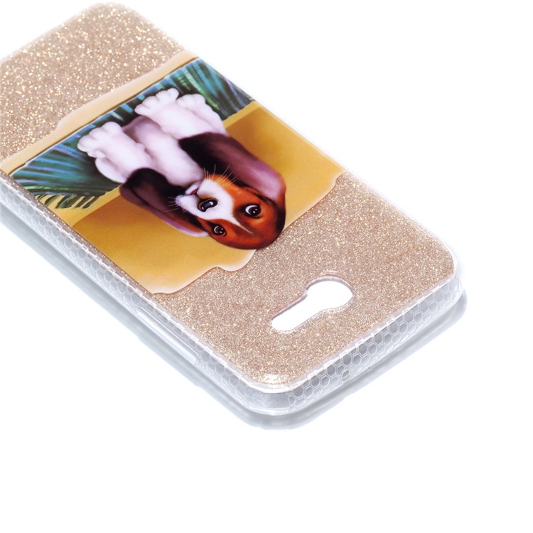 Glitter Powder IMD Gel TPU Shell for Samsung Galaxy J3 (2017) EU Version/J3 Pro (2017) - Lovely Dog-5