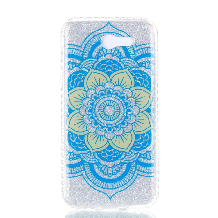 Glitter Powder IMD TPU Phone Cover for Samsung Galaxy J3 (2017) EU Version/J3 Pro (2017) - Mandala Flower-2