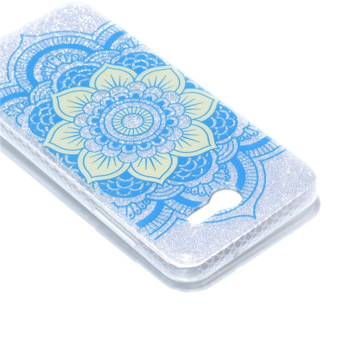 Glitter Powder IMD TPU Phone Cover for Samsung Galaxy J3 (2017) EU Version/J3 Pro (2017) - Mandala Flower-5