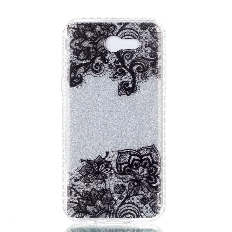 Glitter Powder IMD Soft TPU Back Case Accessory for Samsung Galaxy J3 (2017) EU Version/J3 Pro (2017) - Lace-2