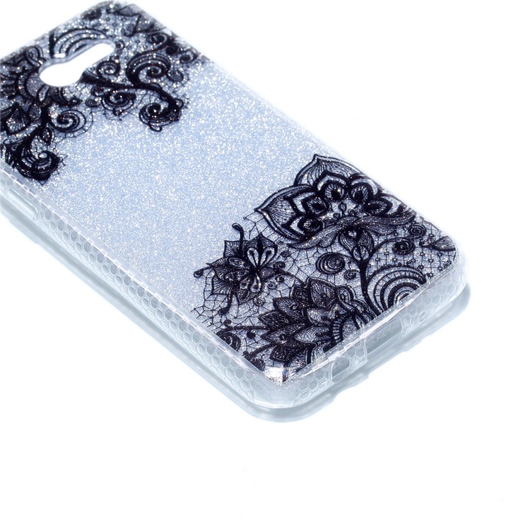 Glitter Powder IMD Soft TPU Back Case Accessory for Samsung Galaxy J3 (2017) EU Version/J3 Pro (2017) - Lace-4