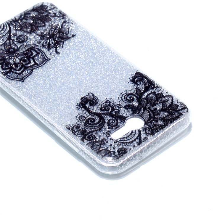 Glitter Powder IMD Soft TPU Back Case Accessory for Samsung Galaxy J3 (2017) EU Version/J3 Pro (2017) - Lace-5