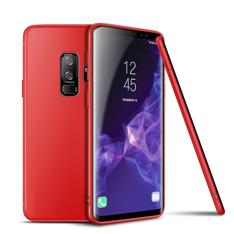 CAFELE Frosted TPU Cover Case for Samsung Galaxy S9+ SM-G965 - Red-1