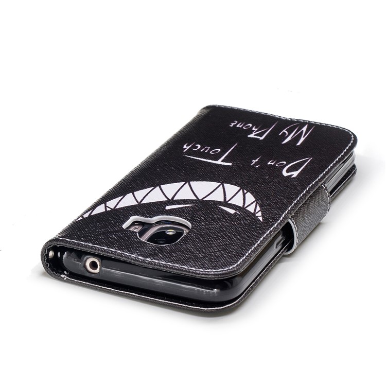 Pattern Printing Leather Wallet Cover for Samsung Galaxy J2 Pro 2018 - Do not Touch My Phone-7
