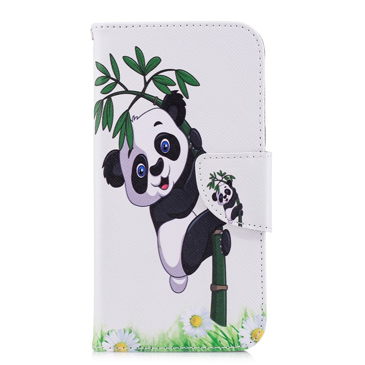 Pattern Printing Wallet Leather Casing Cover with Stand for Samsung Galaxy J2 Pro 2018 - Lovely Panda-2