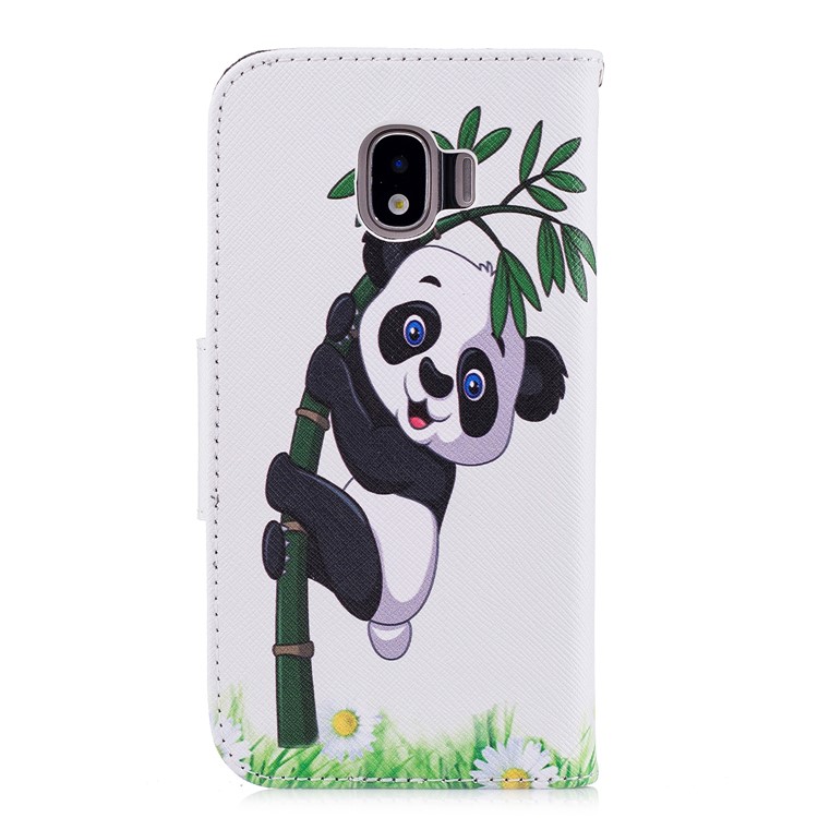 Pattern Printing Wallet Leather Casing Cover with Stand for Samsung Galaxy J2 Pro 2018 - Lovely Panda-3