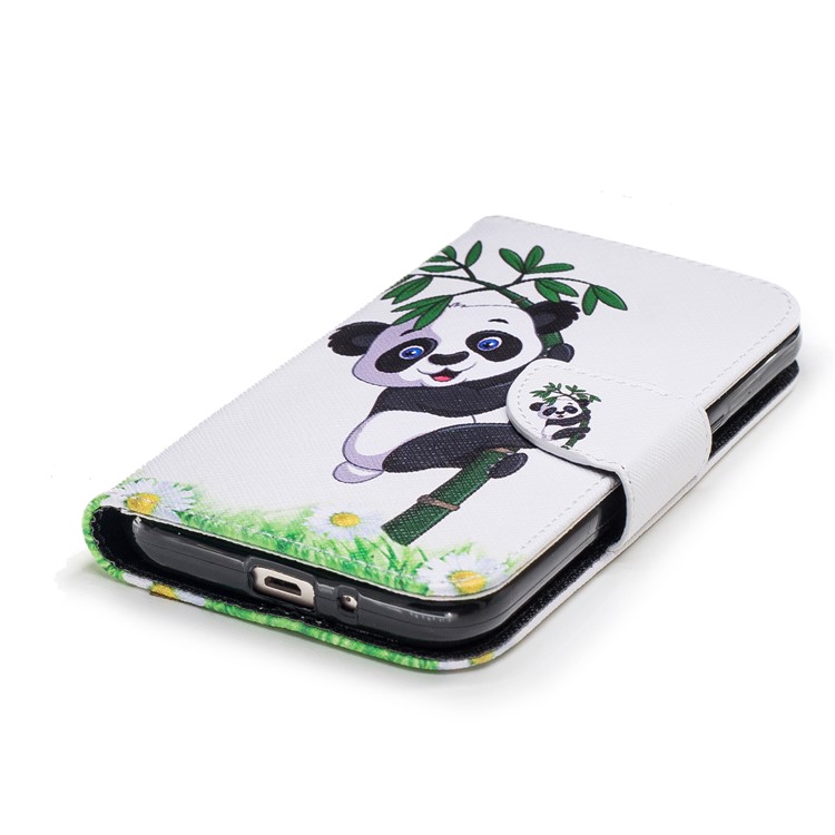 Pattern Printing Wallet Leather Casing Cover with Stand for Samsung Galaxy J2 Pro 2018 - Lovely Panda-6