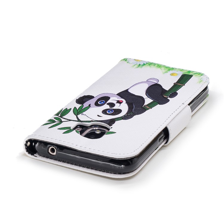 Pattern Printing Wallet Leather Casing Cover with Stand for Samsung Galaxy J2 Pro 2018 - Lovely Panda-7