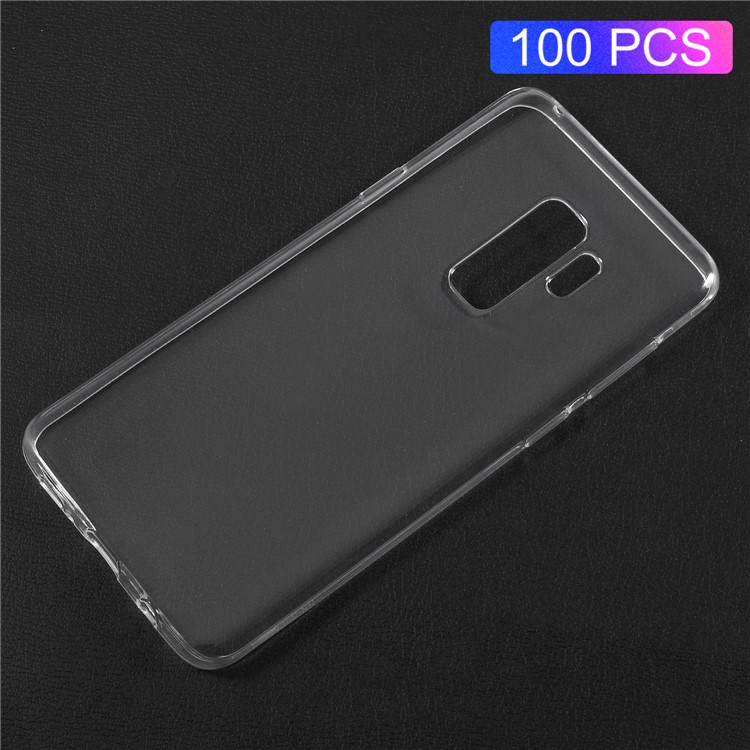 100Pcs Transparent Soft TPU Protective Cell Phone Case Cover for Samsung Galaxy S9+ SM-G965-1