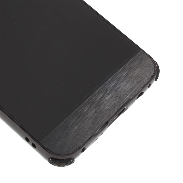 Slide-on Drop-proof Brushed PC Plate + Metal Bumper Hybrid Case for Samsung Galaxy S9+ SM-G965 - Black-4