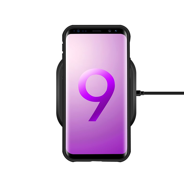 Detachable Cool Geometric Figure PC + Silicone Shockproof Hybrid Case for Samsung Galaxy S9+ SM-G965 - Black-8