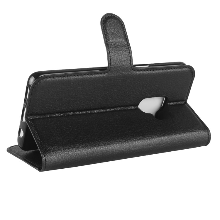 100Pcs/Set Litchi Grain Wallet Stand Leather Case for Samsung Galaxy S9 G960 - Black-5