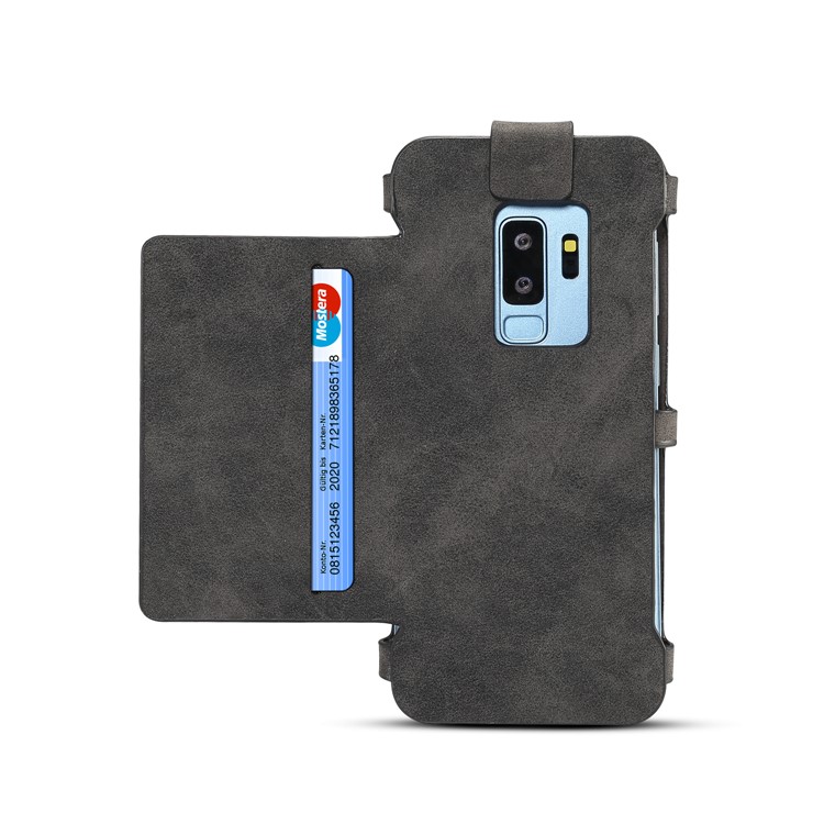 DIBASE Multifunctional Detachable 2-in-1 Leather Wallet Case for Samsung Galaxy S9 Plus SM-G965 - Black-2