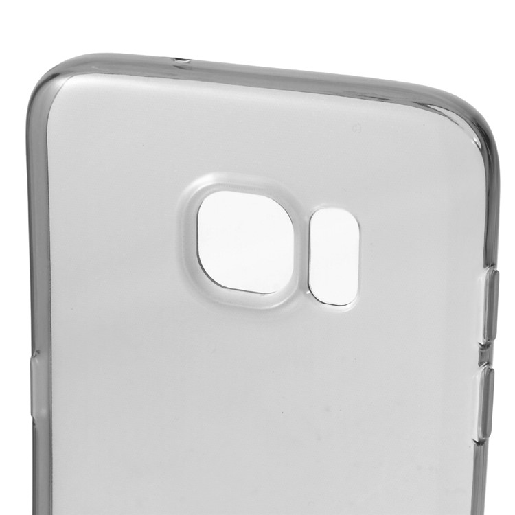 See-through TPU Back Case for Samsung Galaxy S7 edge - Grey-3