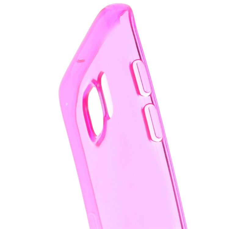 See-through TPU Phone Case for Samsung Galaxy S7 edge - Pink-5