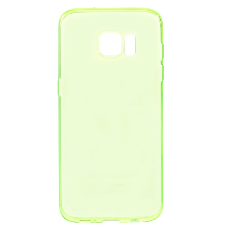 See-through TPU Back Case for Samsung Galaxy S7 edge - Green-1