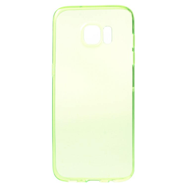 See-through TPU Back Case for Samsung Galaxy S7 edge - Green-3