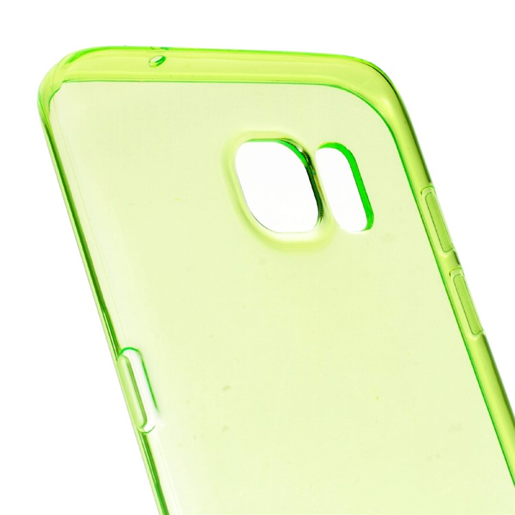 See-through TPU Back Case for Samsung Galaxy S7 edge - Green-4