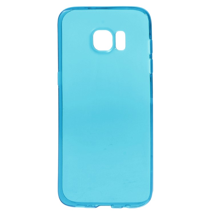 See-through TPU Phone Cover for Samsung Galaxy S7 edge - Dark Blue-2