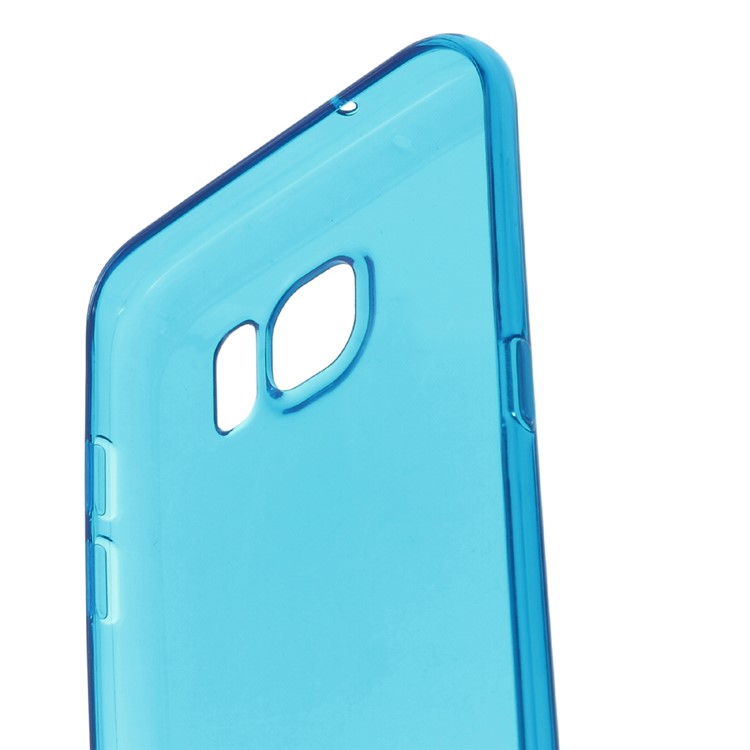 See-through TPU Phone Cover for Samsung Galaxy S7 edge - Dark Blue-4