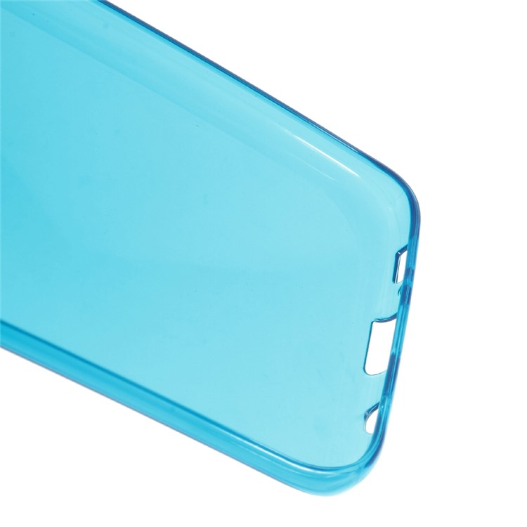 See-through TPU Phone Cover for Samsung Galaxy S7 edge - Dark Blue-5