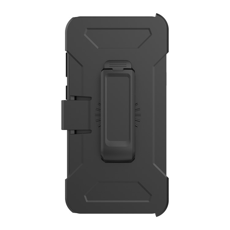 Shockproof 2-in-1 Heavy Duty PC + Silicone Hybrid Card Holder Back Case with Kickstand for Samsung Galaxy S9 Plus SM-G965 - Black-4