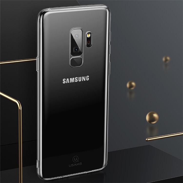 USAMS Primary Color Series Clear TPU Case Cover for Samsung Galaxy S9+ G965 - Transparent-2