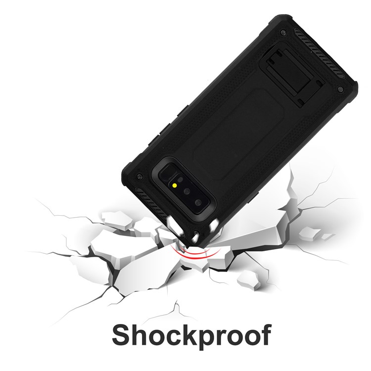 Plastic + TPU Hybrid Case with Kickstand for Samsung Galaxy Note 8 SM-N950 - Black-7