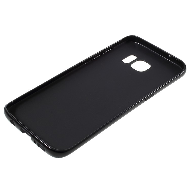 Solid Color TPU Case for Samsung Galaxy S7 edge - Black-3
