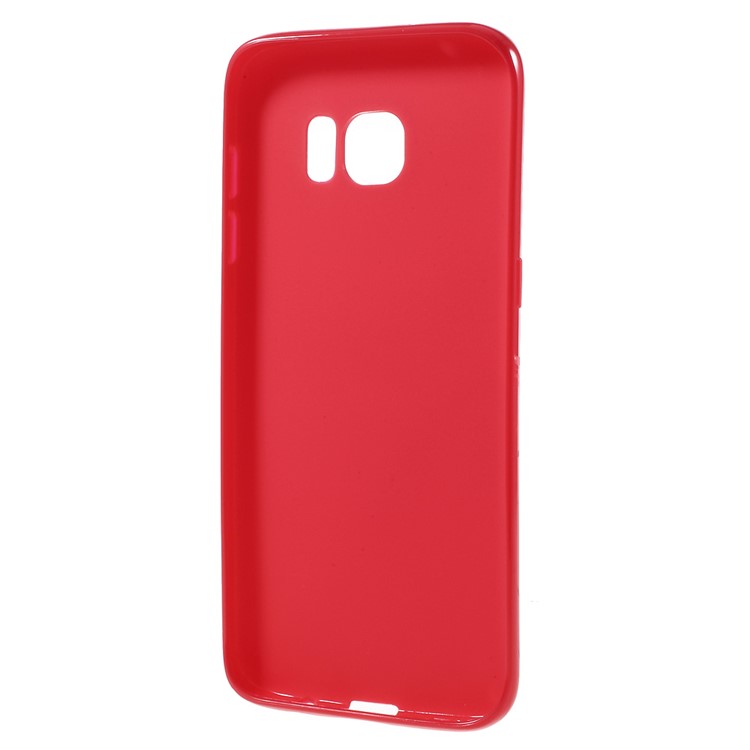 Solid Color TPU Phone Cover for Samsung Galaxy S7 edge - Red-2