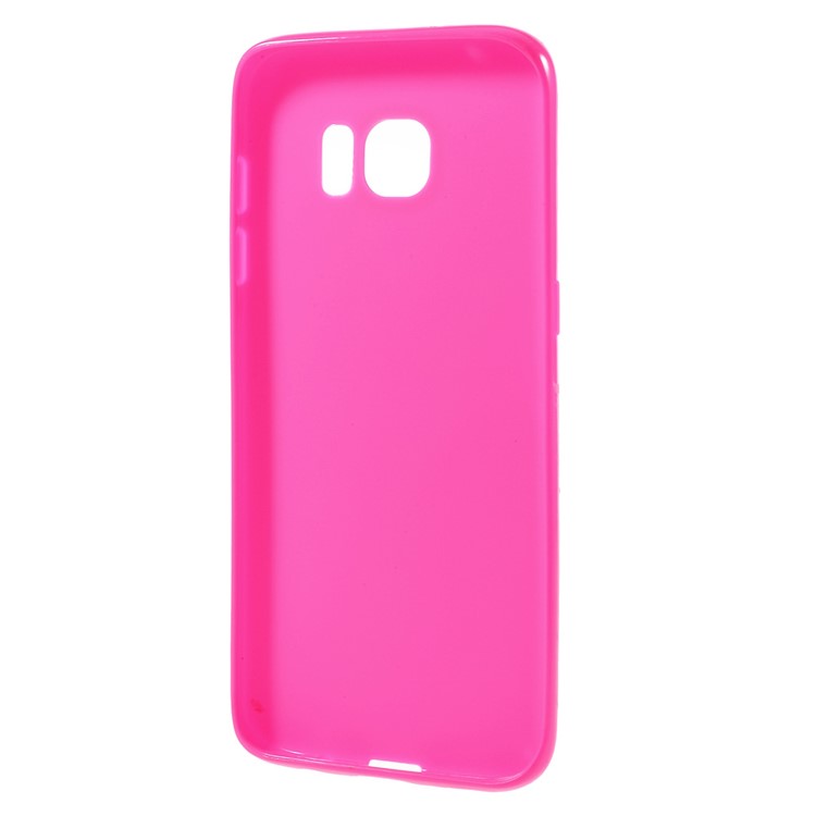 Solid Color TPU Cover for Samsung Galaxy S7 edge - Rose-2