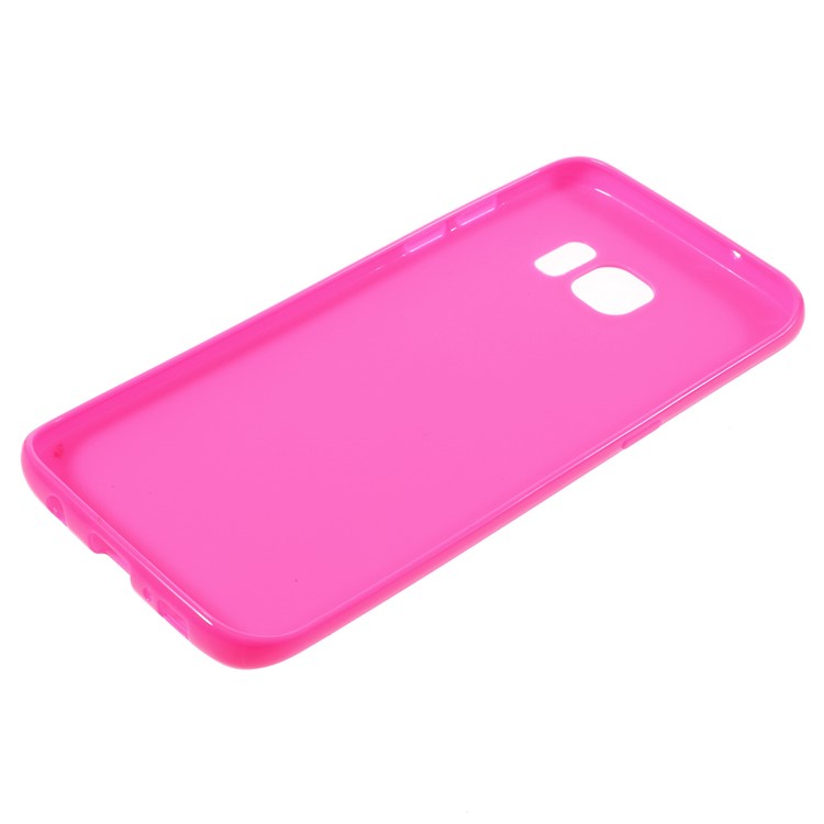 Solid Color TPU Cover for Samsung Galaxy S7 edge - Rose-3