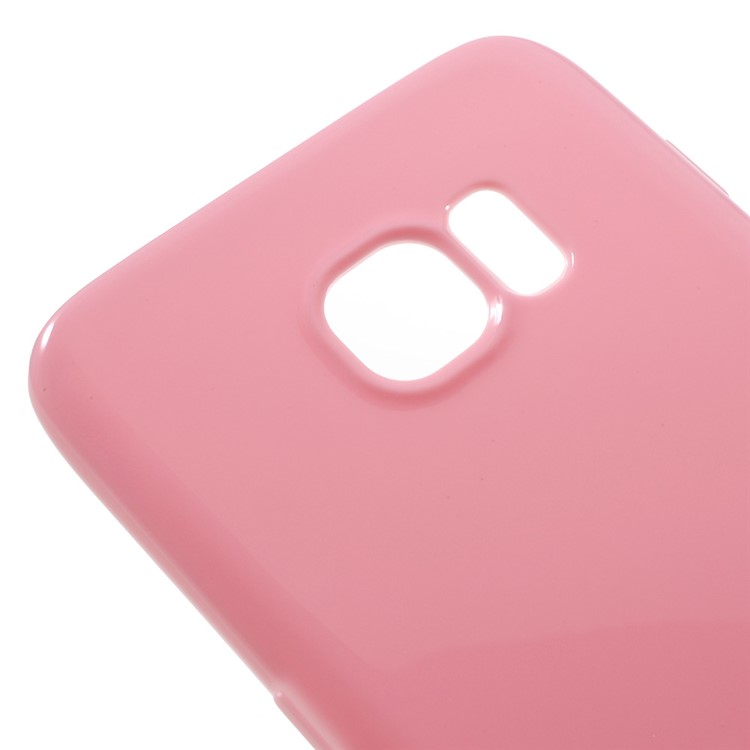 Solid Color TPU Back Case for Samsung Galaxy S7 edge - Pink-4