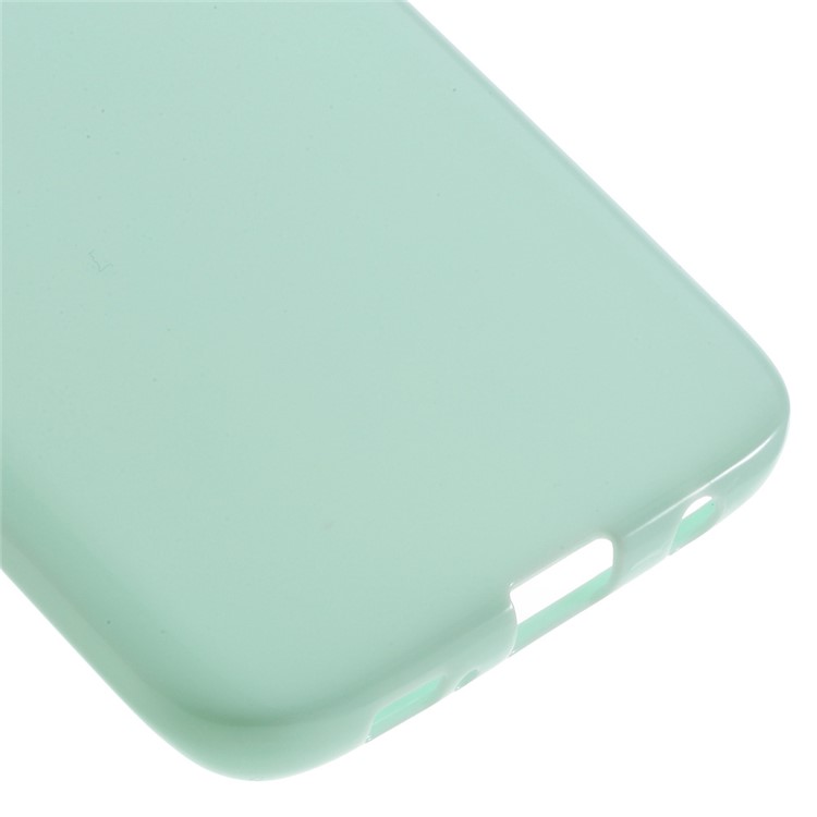 Solid Color TPU Gel Case for Samsung Galaxy S7 edge - Cyan-5