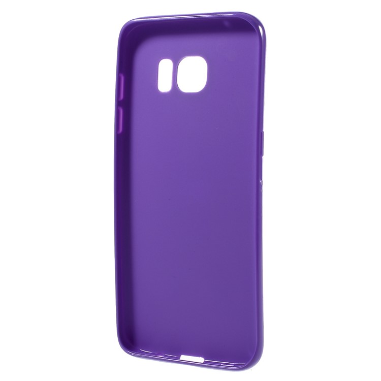 Solid Color TPU Protective Case for Samsung Galaxy S7 edge - Purple-2