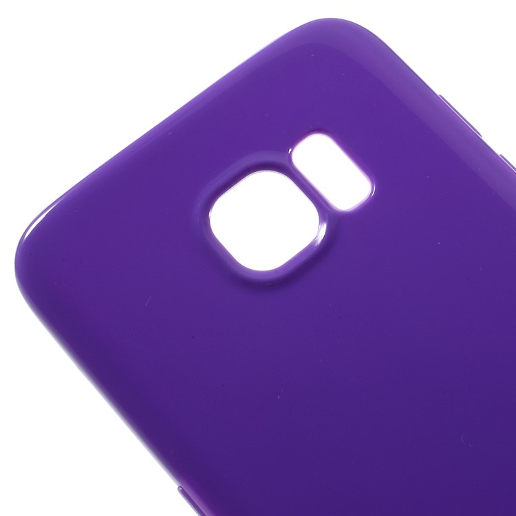 Solid Color TPU Protective Case for Samsung Galaxy S7 edge - Purple-4