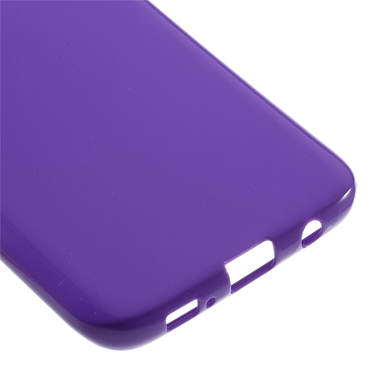 Solid Color TPU Protective Case for Samsung Galaxy S7 edge - Purple-5