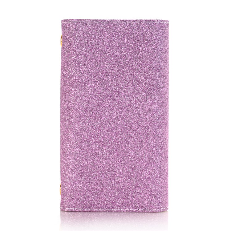 For Samsung Galaxy S9 Plus Detachable 2-in-1 Glitter Powder Diamond PU Leather Wallet + TPU Back Shell - Purple-2