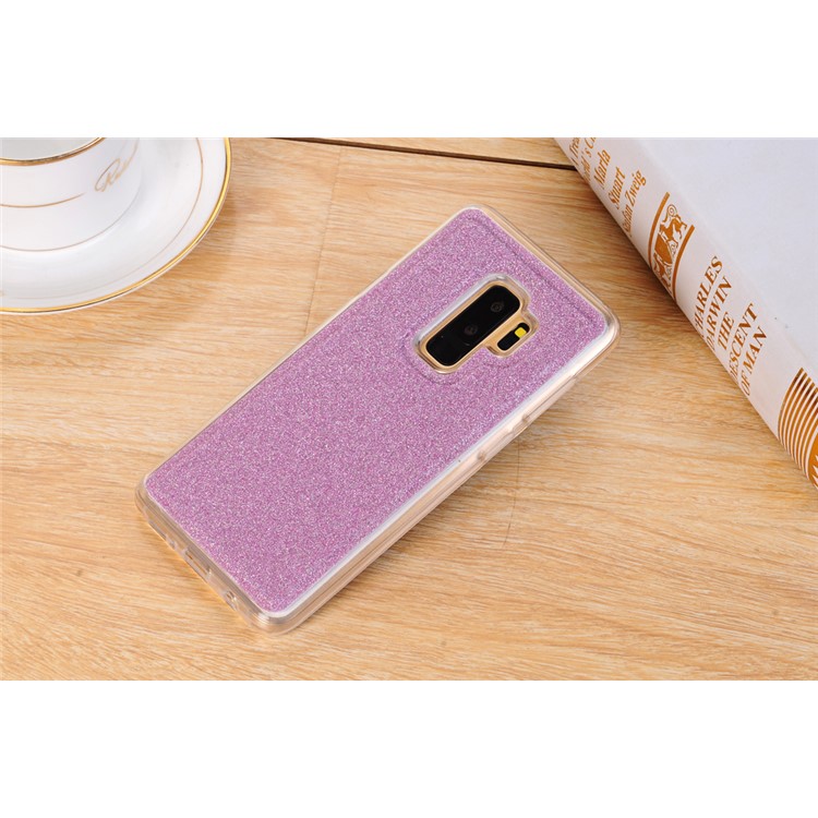 For Samsung Galaxy S9 Plus Detachable 2-in-1 Glitter Powder Diamond PU Leather Wallet + TPU Back Shell - Purple-4