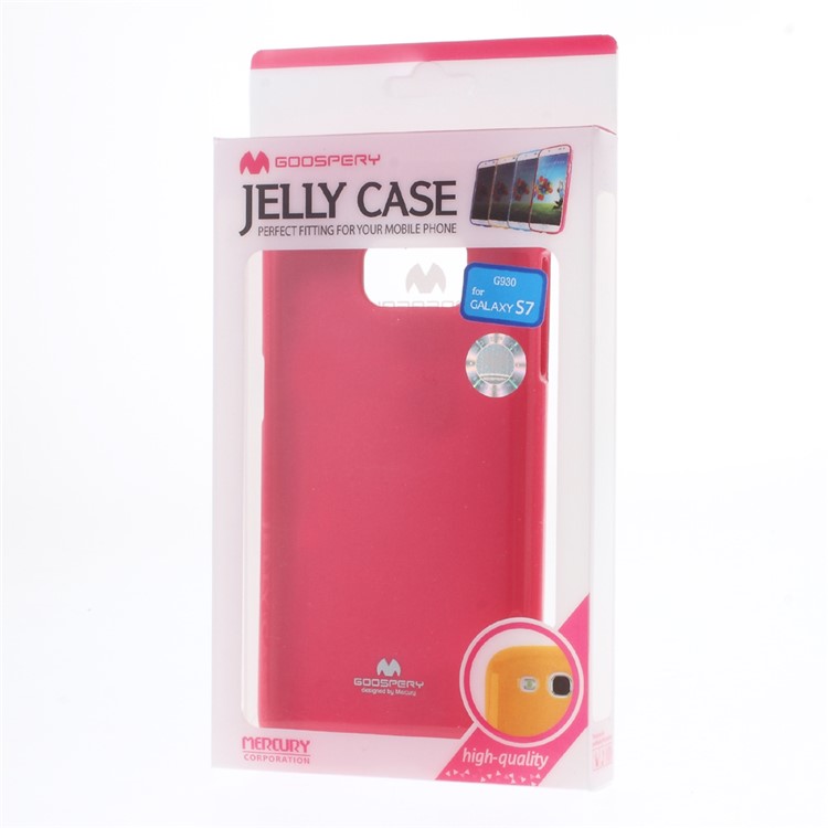MERCURY GOOSPERY Flash Powder TPU Cover for Samsung Galaxy S7 - Red-6