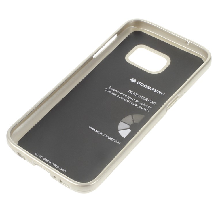MERCURY GOOSPERY Flash Powder TPU Case for Samsung Galaxy S7 - Champagne-3