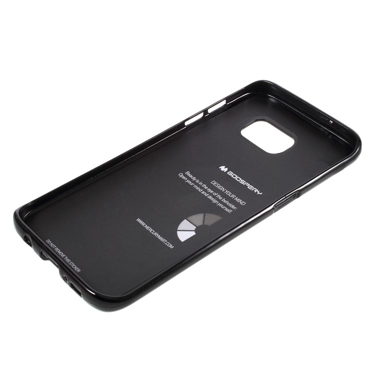 MERCURY GOOSPERY Flash Powder TPU Case for Samsung Galaxy S7 edge - Black-3