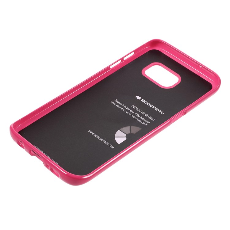 MERCURY GOOSPERY Flash Powder TPU Back Case for Samsung Galaxy S7 edge - Rose-3