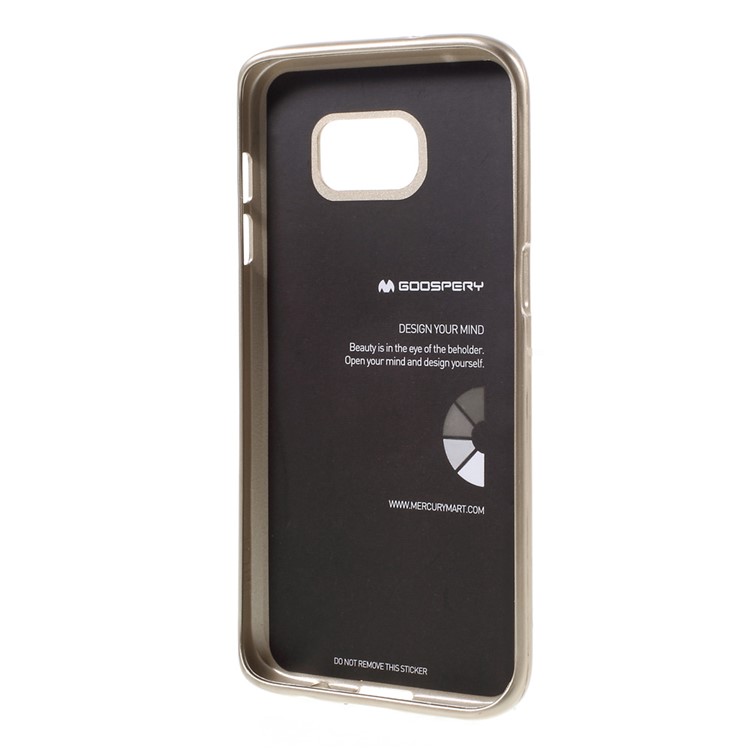 MERCURY GOOSPERY Flash Powder TPU Gel Case for Samsung Galaxy S7 edge - Champagne-2